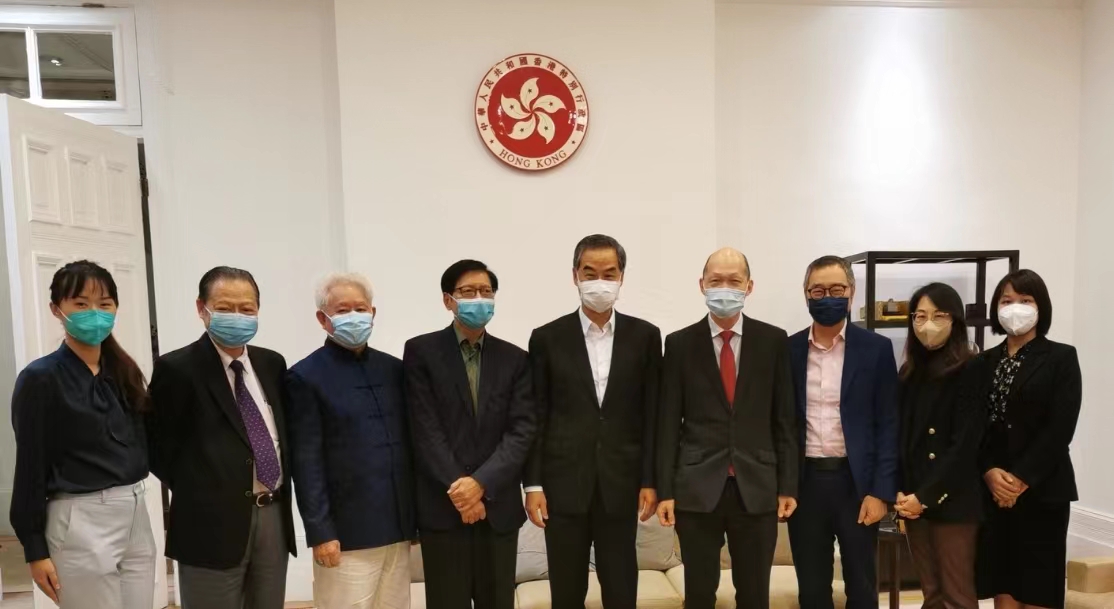 11月4日与全国政协梁振英副主席於香港前特