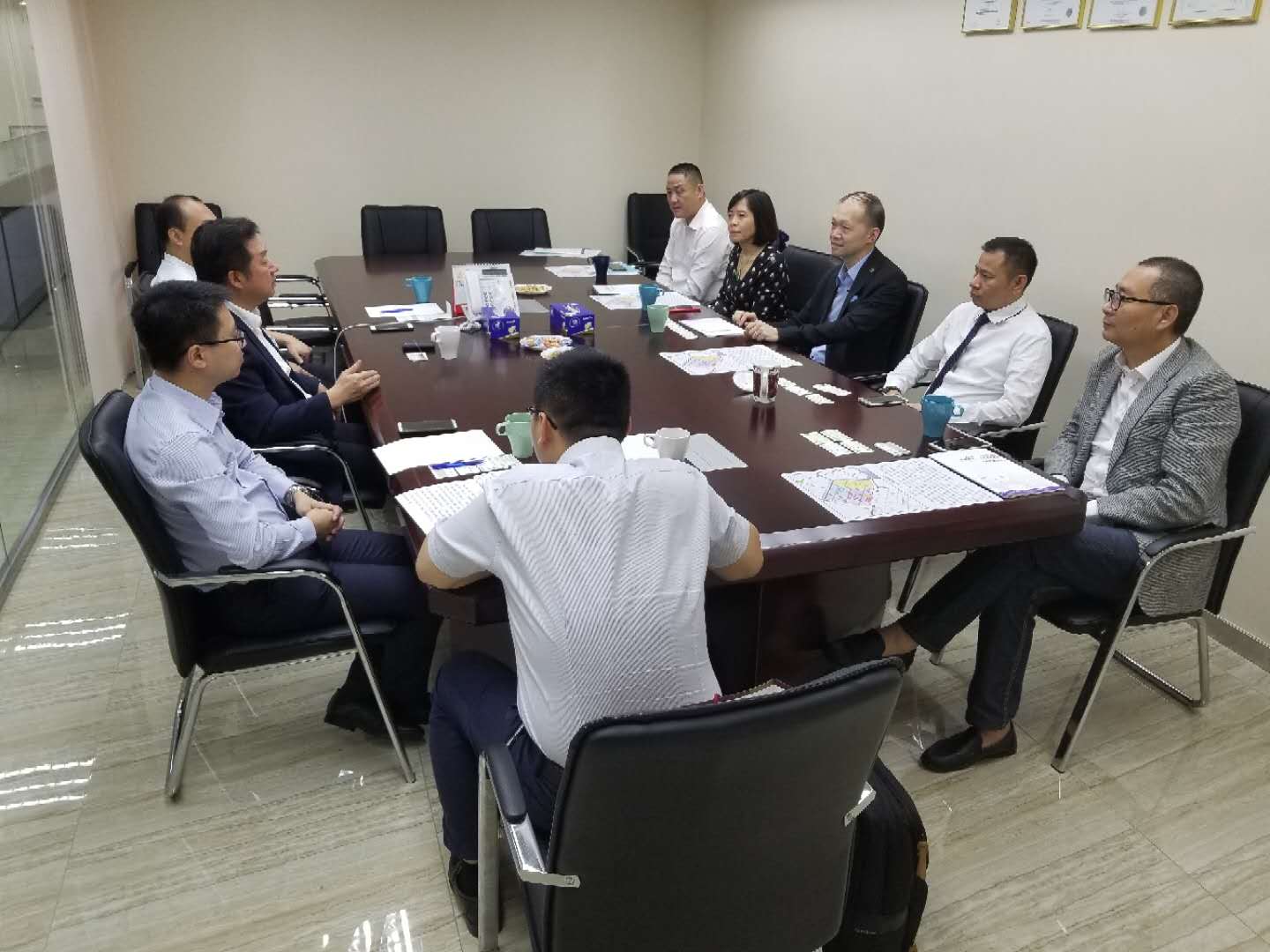 香港物流商會接待國家級珠海經濟技術開發區.珠海高欄港經濟區姜建平主任一行