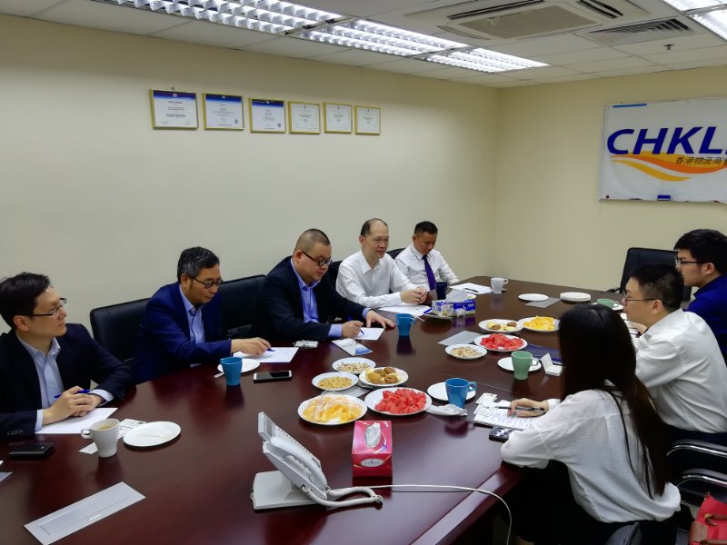 香港物流商會與寧波市國際投資促進局楊益副局長一行進行工作會議